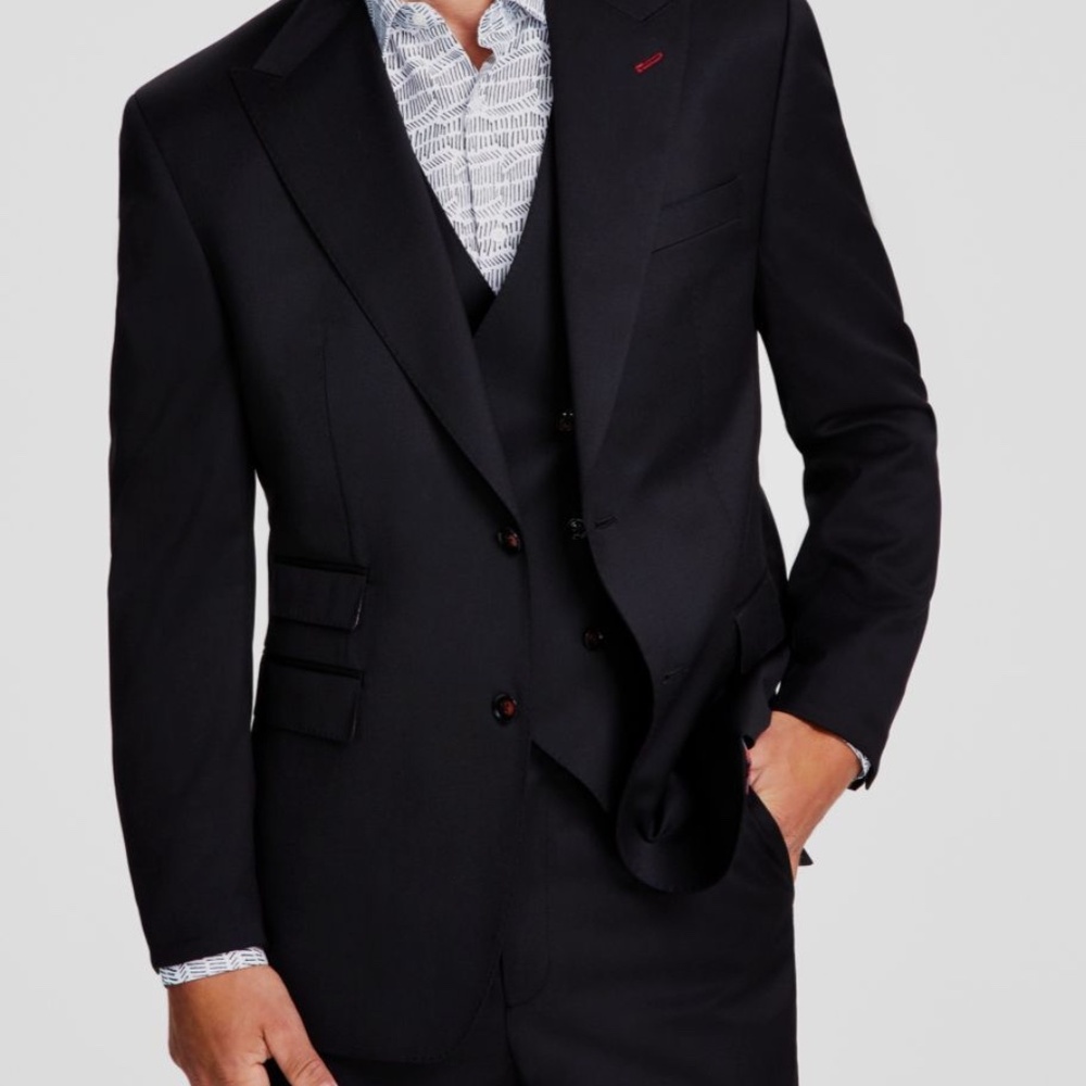 Tayion Black Classic Suit Jacket Size 46R